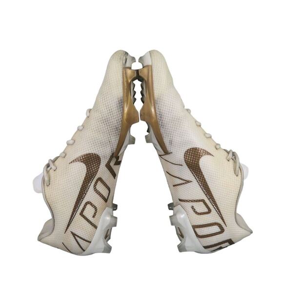 Nike Shoes Mens 13 Football Cleats Vapor Edge 360 White Gold Sport Athletic Low main image 4